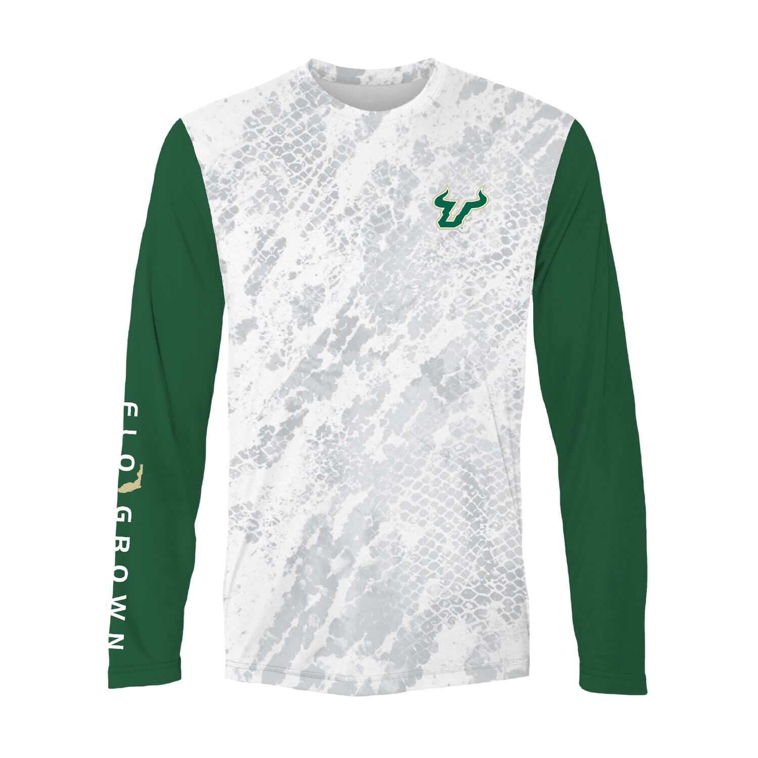 South Florida Bulls Block Sleeve Camo Performance Tee Hoodie, Sweatshirt | CoreVibeTees.com (Image 2)