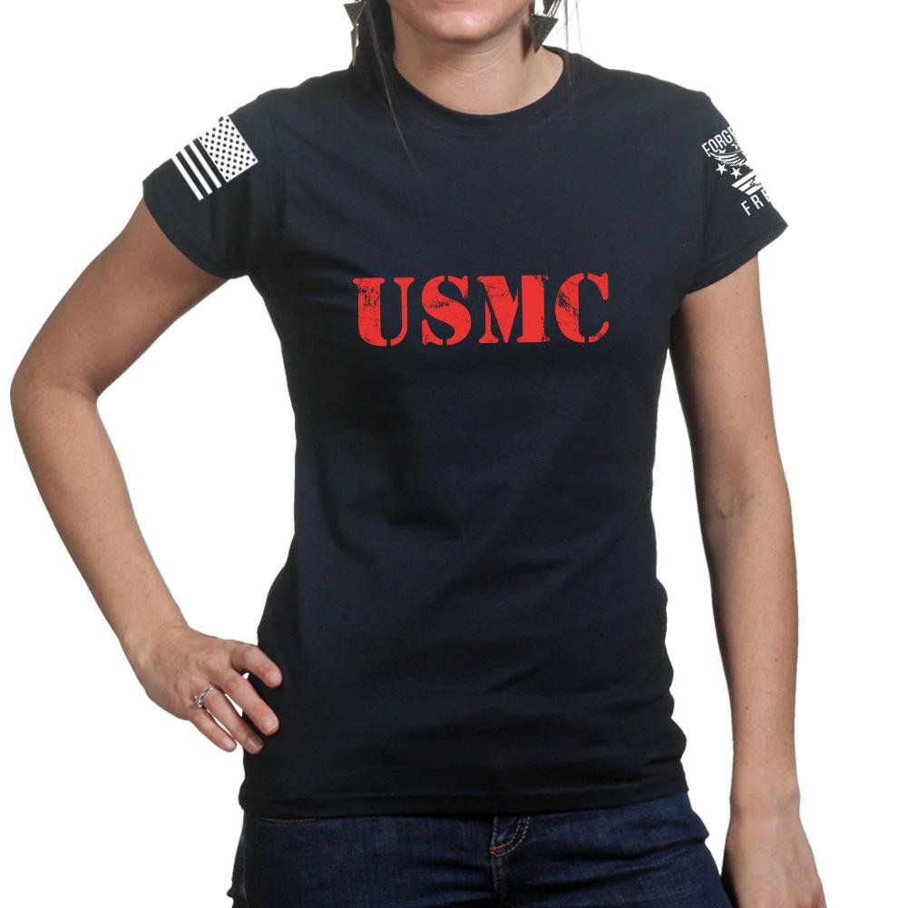 USMC Ladies T-shirt Style001 Hoodie, Sweatshirt | CoreVibeTees.com (Image 1)
