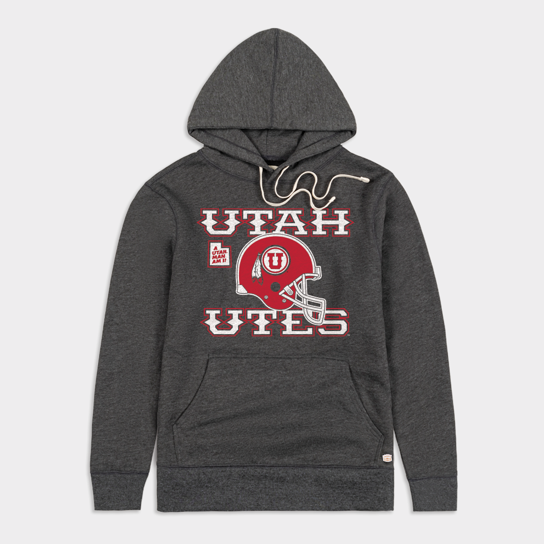 Utah Utes 1970s Football Helmet Hoodie T-Shirts, Sweatshirt | CoreVibeTees.com (Image 1)