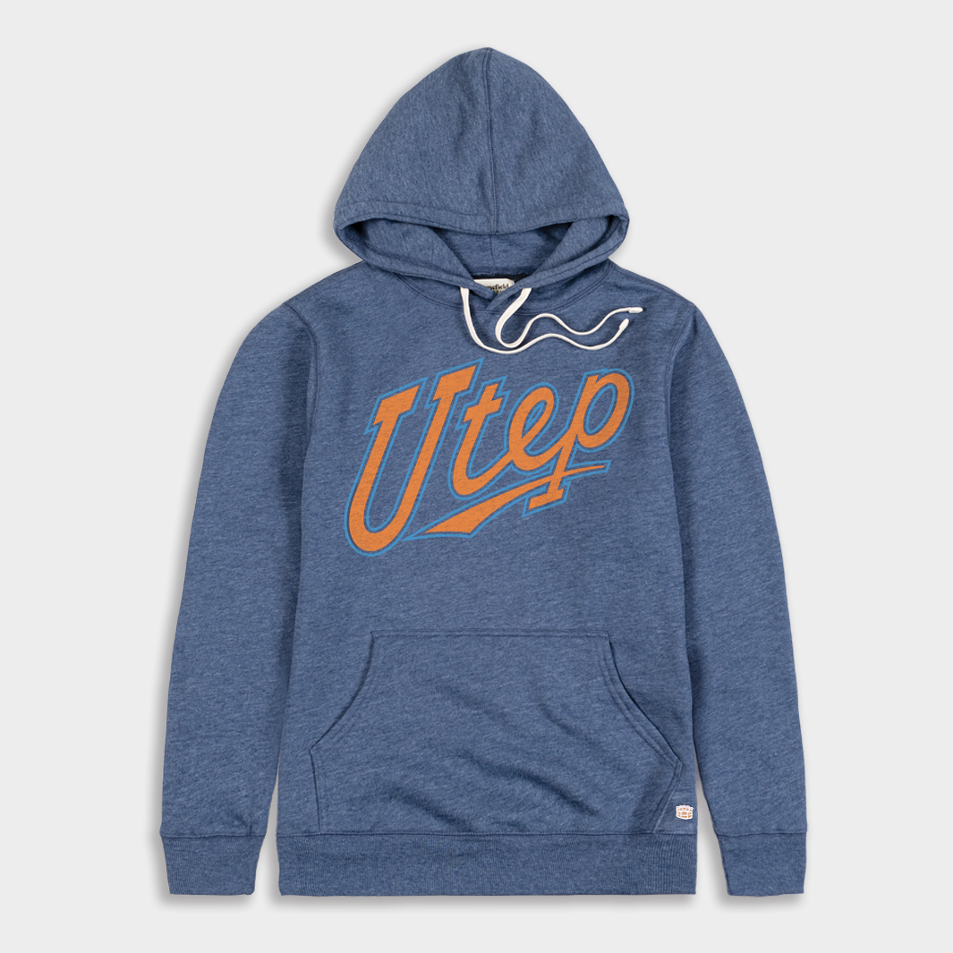 UTEP Vintage Script Hoodie Style001 T-Shirts, Sweatshirt | CoreVibeTees.com (Image 1)