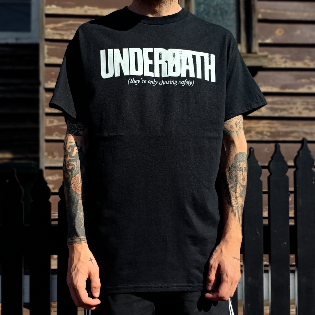 They're Only Chasing Safety 20th Anniv. Tour T-Shirt (Black) Hoodie, Sweatshirt | CoreVibeTees.com (Image 2)