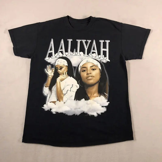 Unisex Graphic Aaliyah Shirt Mexico Cuban Retro Singer Music T-shirt