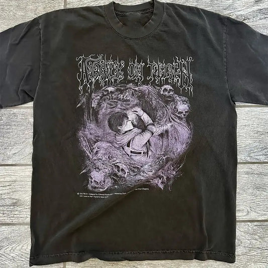 Unisex Graphic Anime AOT Attack Titan Fans Shirt