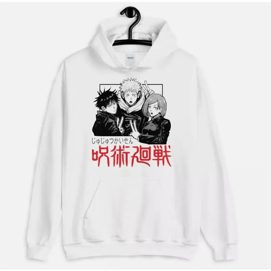 Unisex Hoodie Satoru Gojo,Yuji Itadori,Megumi Fushiguro,Jujutsu Kaisen Anime Menswear Sweaters Tops Underwear Pullover Man Long Sleeve Casual Cotton Fabric Sweatshirt, Hoodie, Comfort Colors