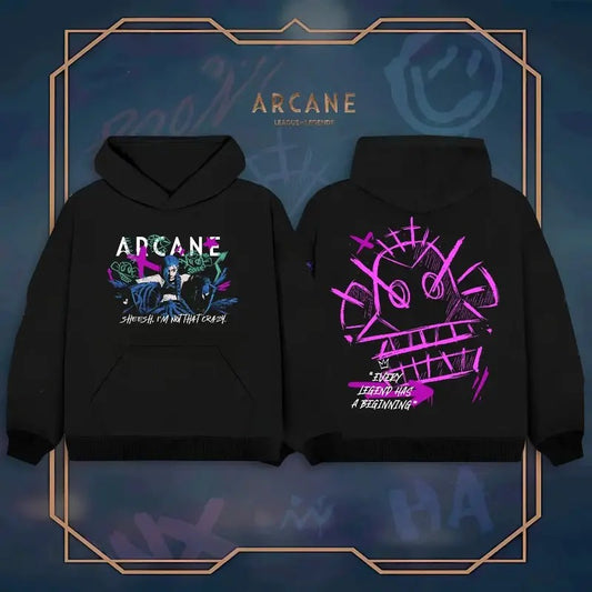 Unisex Oversize Arcane Collection Tee - League Of Legends Collection Tee - Jinx, Vi, Ekko, Viktor Fan Gift