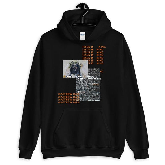 Unisex Take Up Your Cross Matthew 16:24 Streetwear Hoodie, Christian Hoodie, Trendy Christian Shirt, Christian Unisex Sweatshirt Mens  T-shirt, sweater and Hoodie