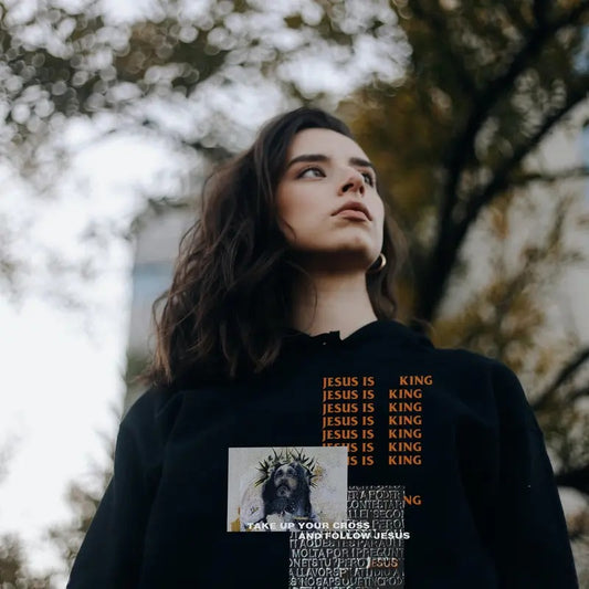 Unisex Take Up Your Cross Matthew 16:24 Streetwear Hoodie, Christian Hoodie, Trendy Christian Shirt, Christian Unisex Sweatshirt Mens Womens  T-shirt, sweater and Hoodie