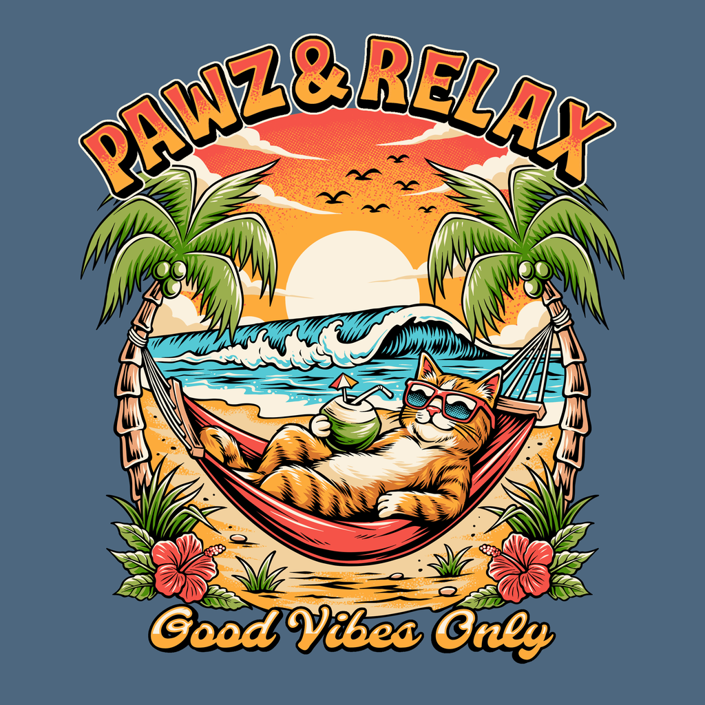 Pawz & Relax (Adult Hoodie) T-Shirts, Sweatshirt | CoreVibeTees.com (Image 3)