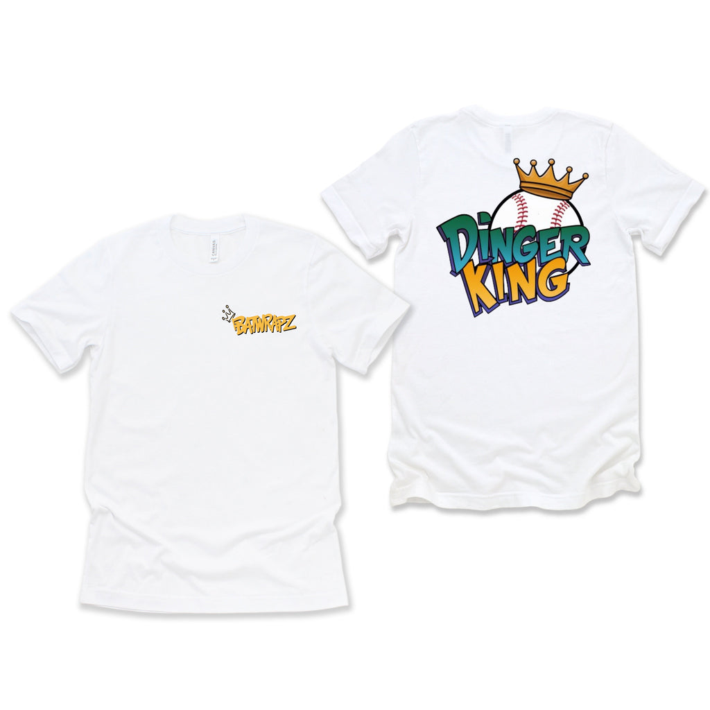 BatWrapz Baseball Dinger King Youth T-Shirt Hoodie, Sweatshirt | CoreVibeTees.com (Image 1)