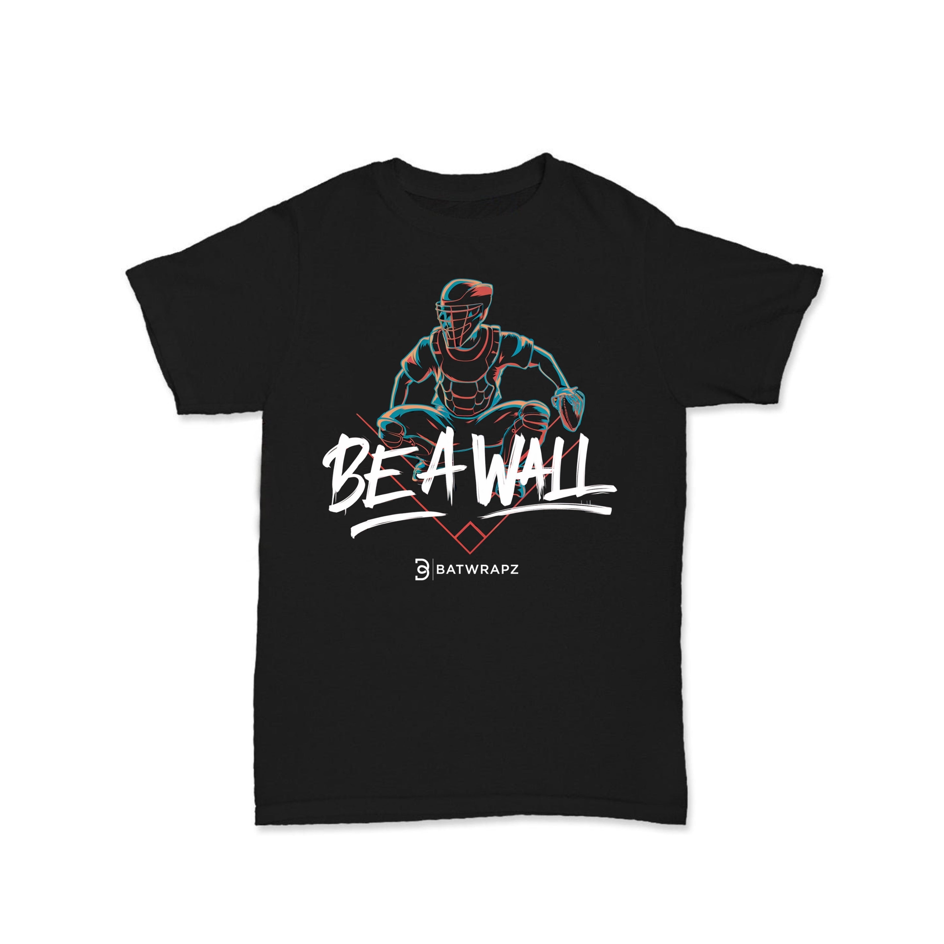 BatWrapz "Be A Wall" Youth T-Shirt - Black Hoodie, Sweatshirt | CoreVibeTees.com (Image 1)
