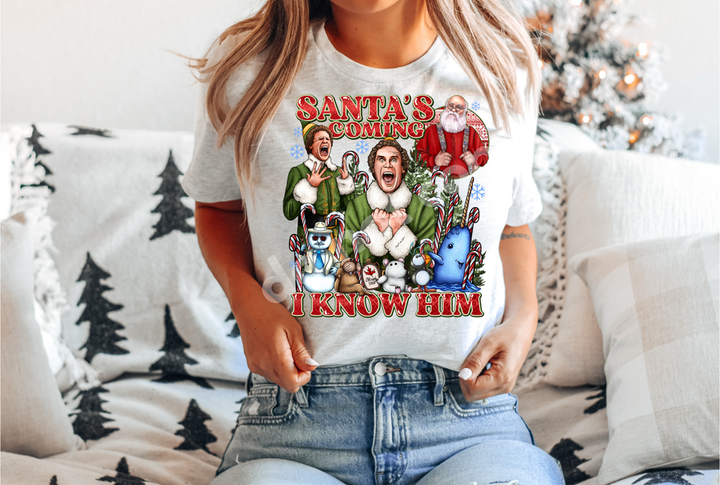 SANTA I KNOW TEE Hoodie, Sweatshirt | CoreVibeTees.com (Image 1)