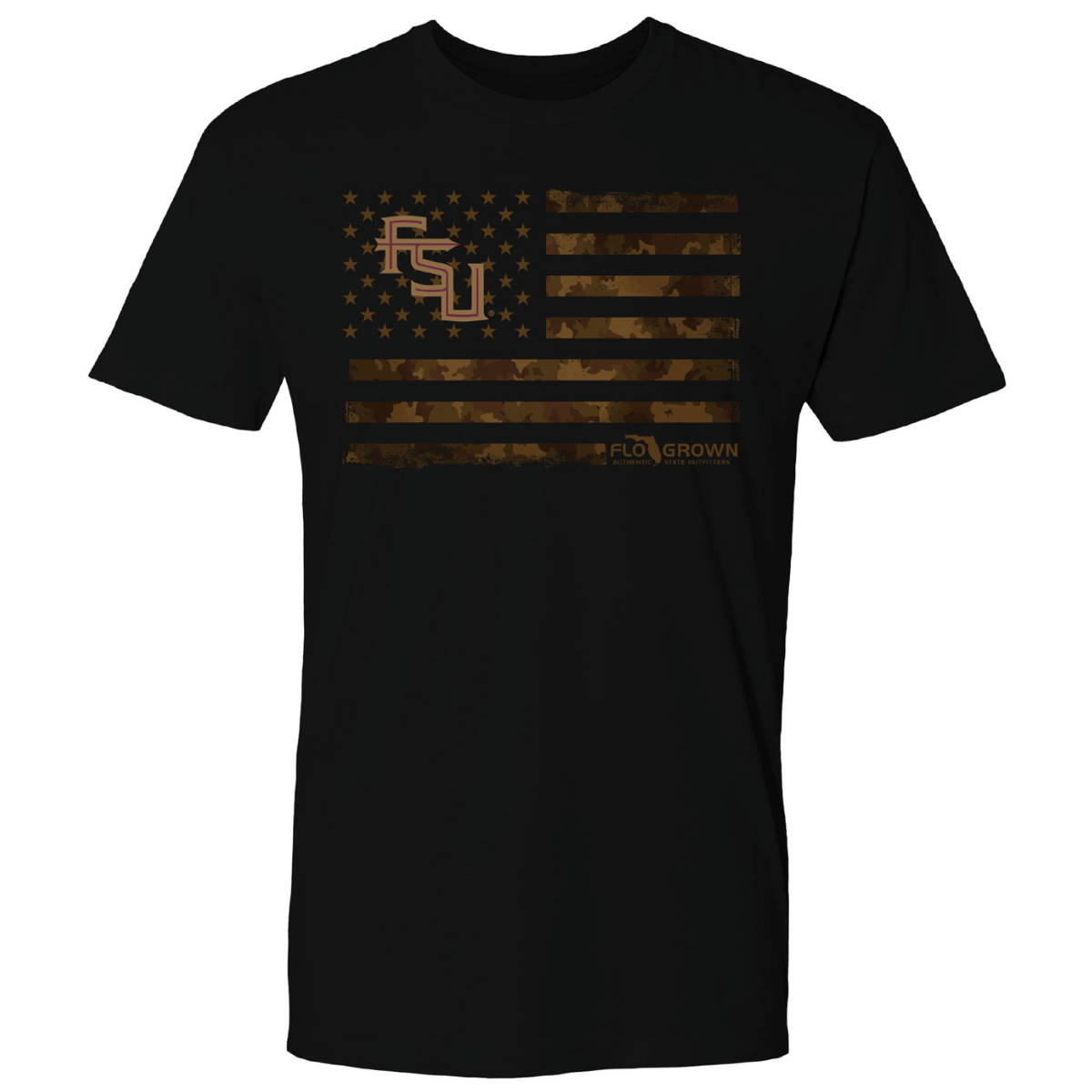 Florida State Seminoles US Camo Flag Color Tee Hoodie, Sweatshirt | CoreVibeTees.com