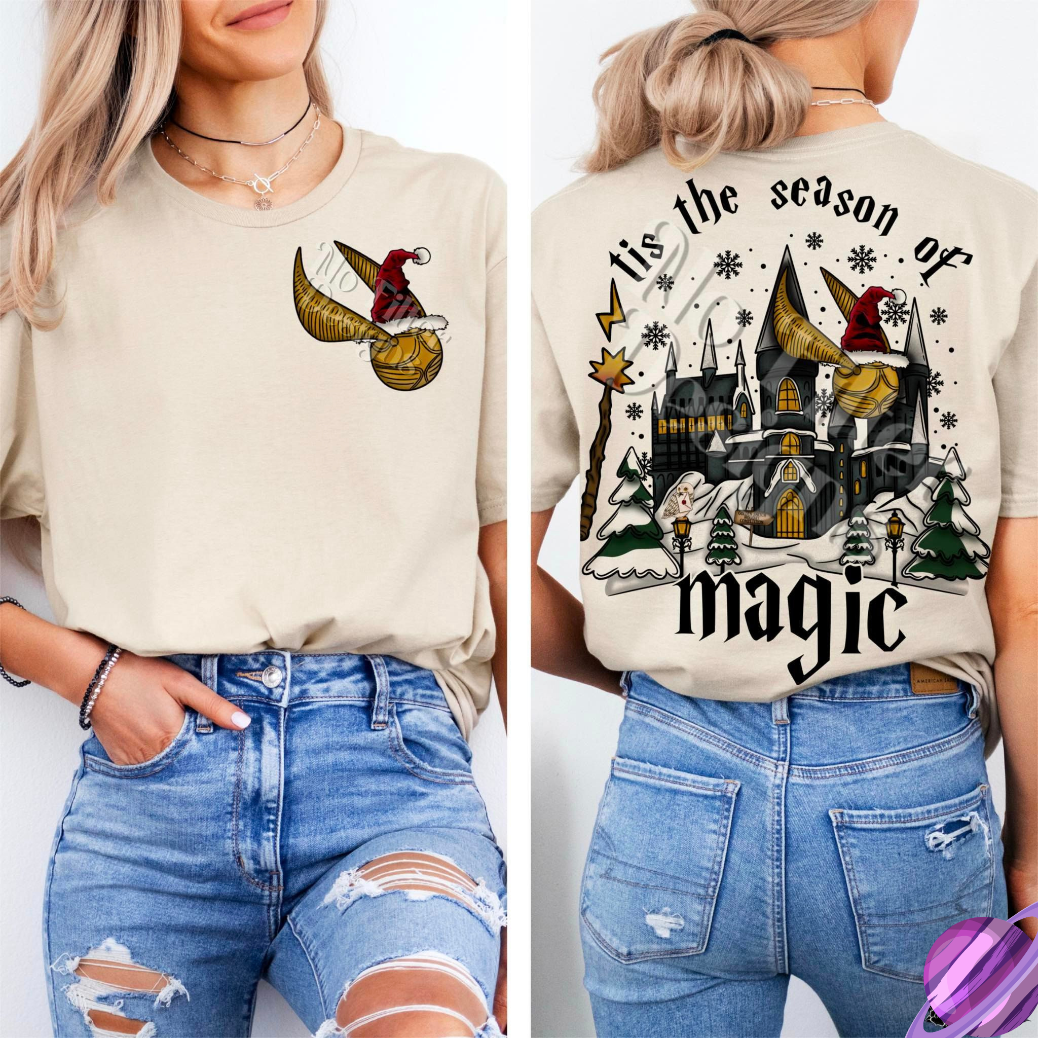 TIS THE SEASON OF MAGIC- DOUBLE SIDED TEE Hoodie, Sweatshirt | CoreVibeTees.com (Image 2)
