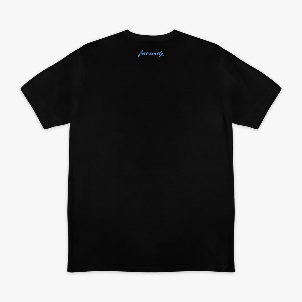 Upside Down Baseball Tee - Black/Light Blue Hoodie, Sweatshirt | CoreVibeTees.com (Image 2)