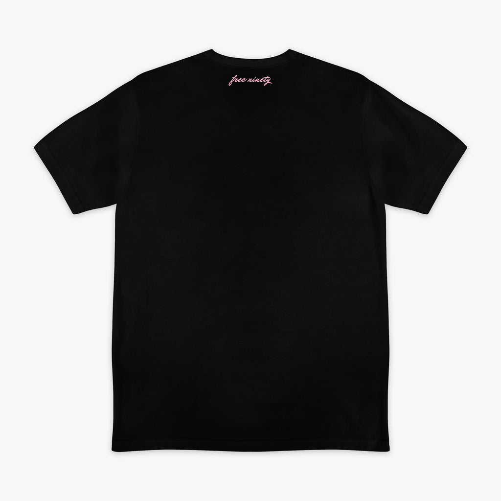Upside Down Baseball Tee - Black/Pink Hoodie, Sweatshirt | CoreVibeTees.com (Image 2)