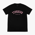 Upside Down Baseball Tee - Black/Pink Hoodie, Sweatshirt | CoreVibeTees.com (Image 1)