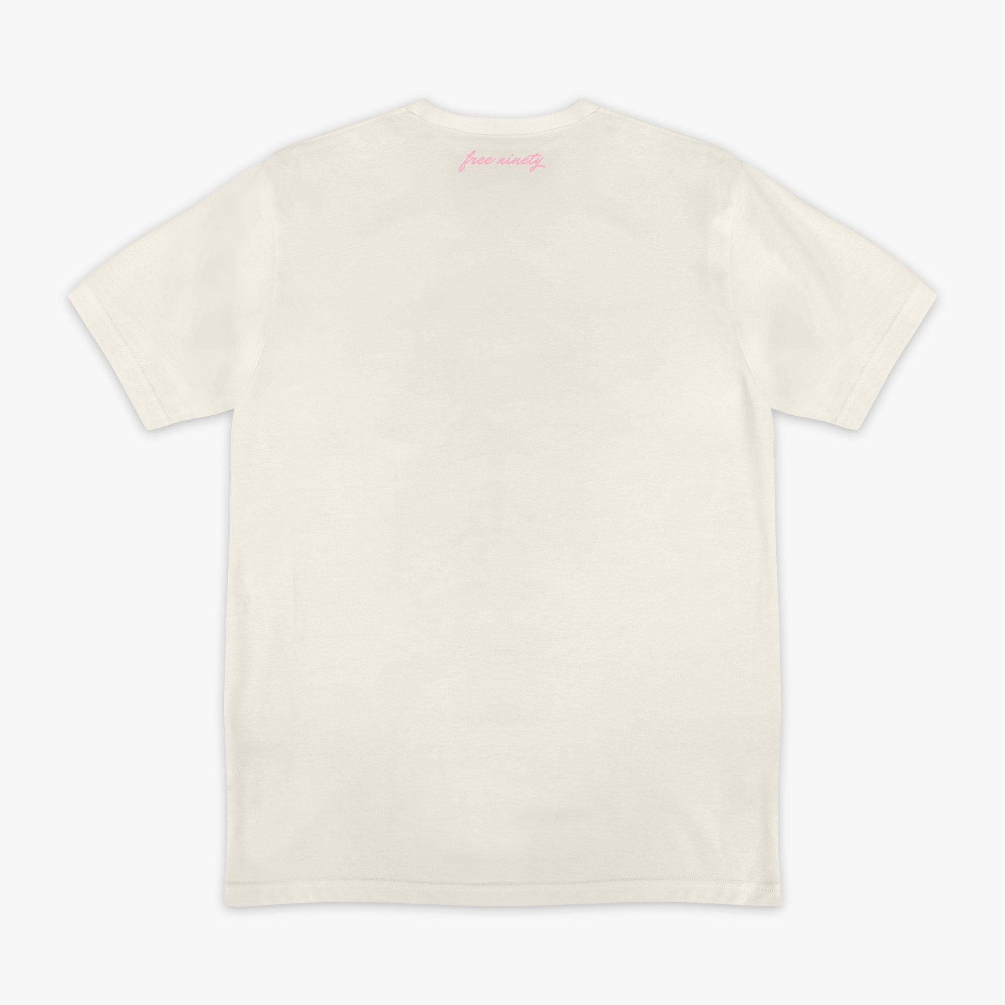 Upside Down Baseball Tee - Cream/Pink Hoodie, Sweatshirt | CoreVibeTees.com (Image 2)