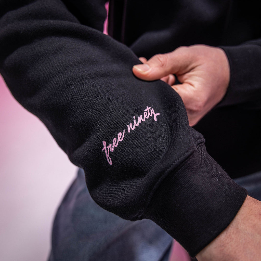 Upside Down Baseball Hoodie - Black/Pink T-Shirts, Sweatshirt | CoreVibeTees.com (Image 5)