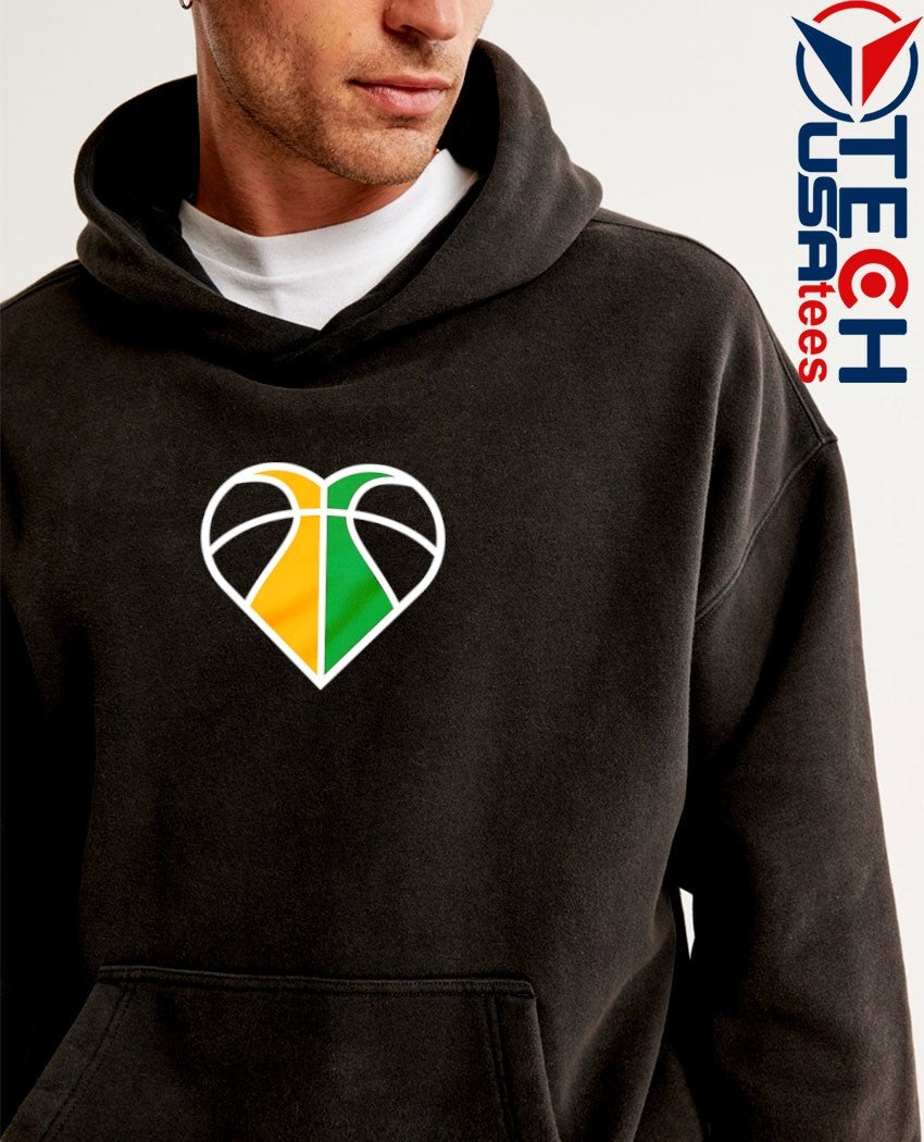 Utah Jazz Basketball heart logo shirt