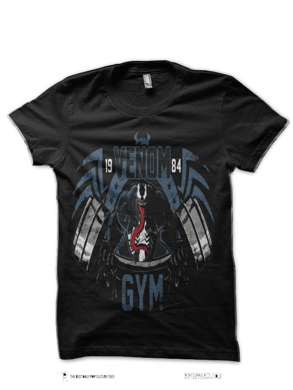 Venom Gym Black Half Sleeve T-Shirt Hoodie, Sweatshirt | CoreVibeTees.com