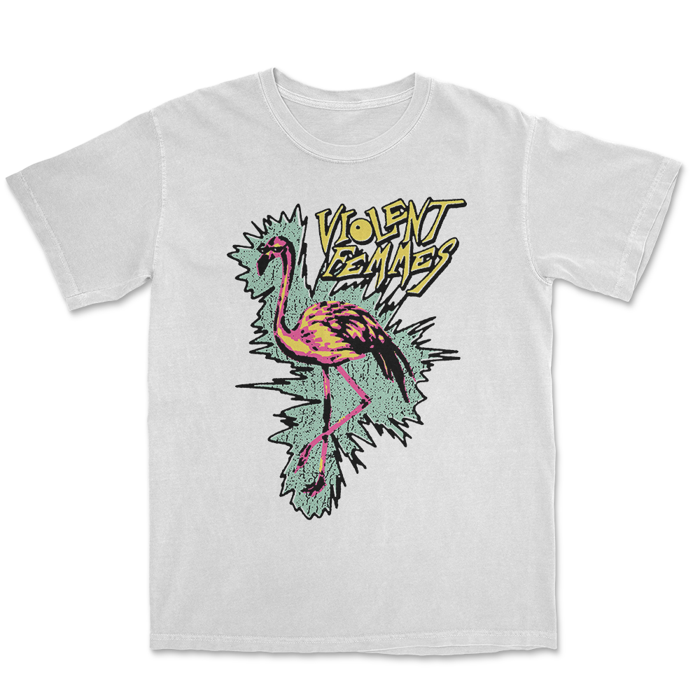 Flamingo T-Shirt (White) Hoodie, Sweatshirt | CoreVibeTees.com (Image 1)