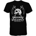 Groomed Violently Skull Men's T-Shirt Hoodie, Sweatshirt | CoreVibeTees.com (Image 1)