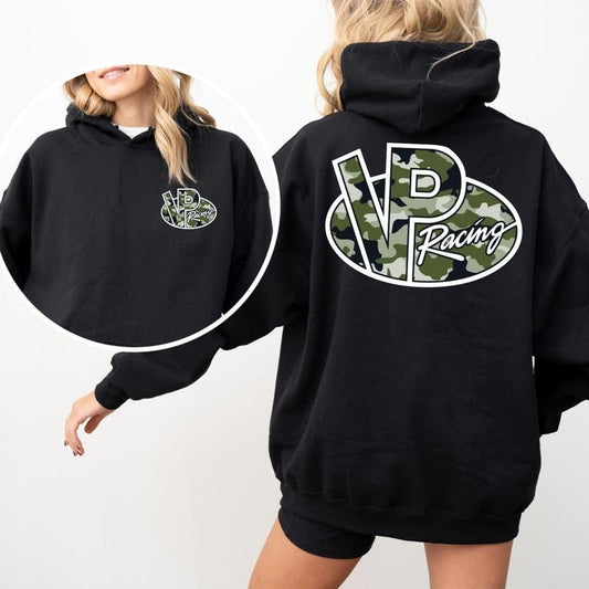 VP Racing Camo Hoodie, Vintage Racing Shirt For Him, For Her, Classic Motorsport Shirt, Heavyweight Cotton Hoodie, Gift For Him, For Her Embroidery