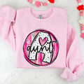 Valentine Circle Name Pink Unisex Gildan Sweatshirt - Lots of Names Available T-Shirts, Hoodie | CoreVibeTees.com