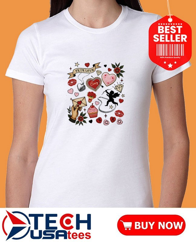 Valentine’s Day Collage icons shirt