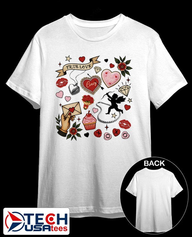 Valentine’s Day Collage icons shirt