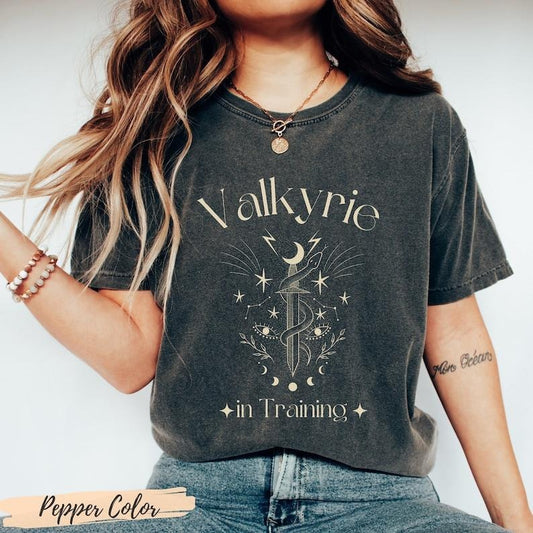 Valkyrie in training shirt tee, TOG tshirt, acosf Booktok SJM Bookish merch gift, A Court of Silver Flames, Nesta, Acotar