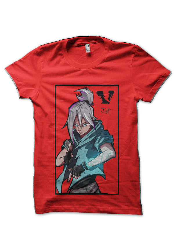 Valorant Jett Red T-Shirt Hoodie, Sweatshirt | CoreVibeTees.com