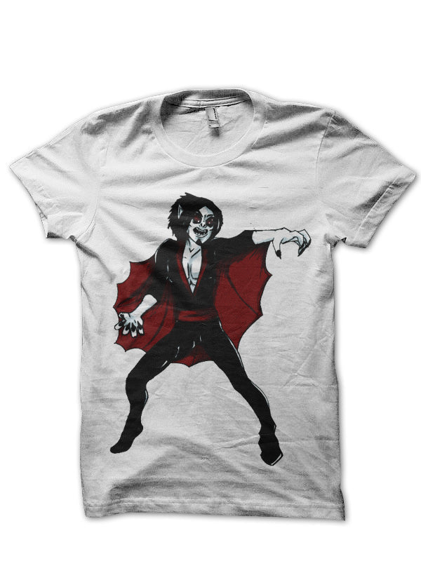 The Living Vampire White Half Sleeve T-Shirt Hoodie, Sweatshirt | CoreVibeTees.com