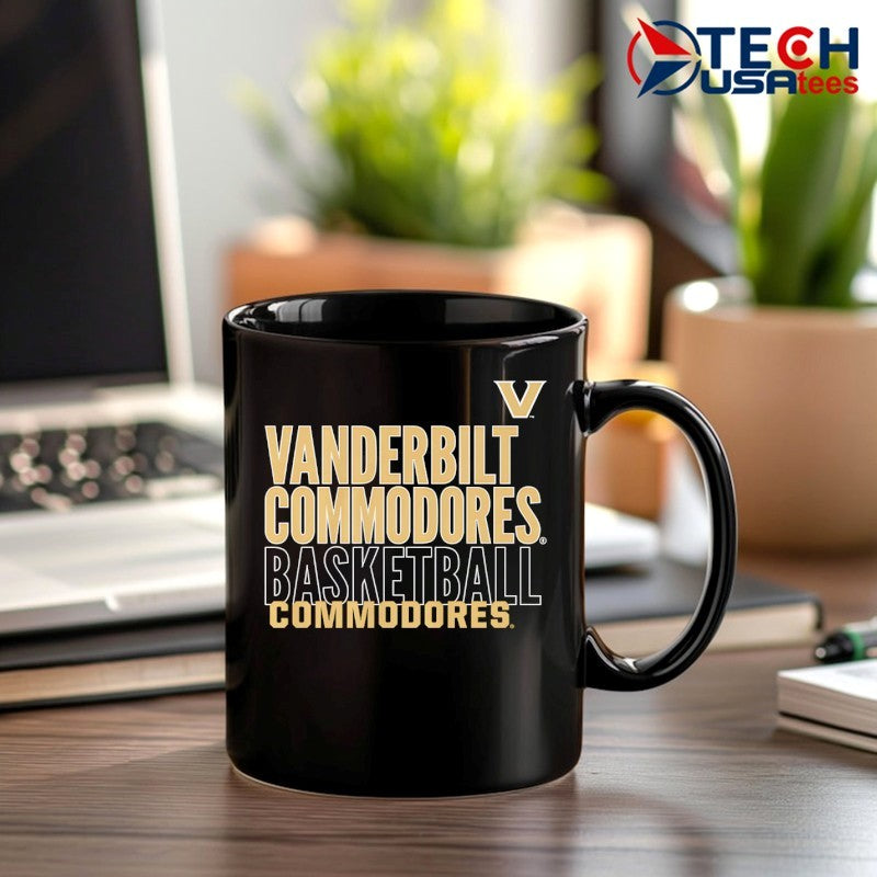 Vanderbilt Commodores Basketball text logo overlay shirt