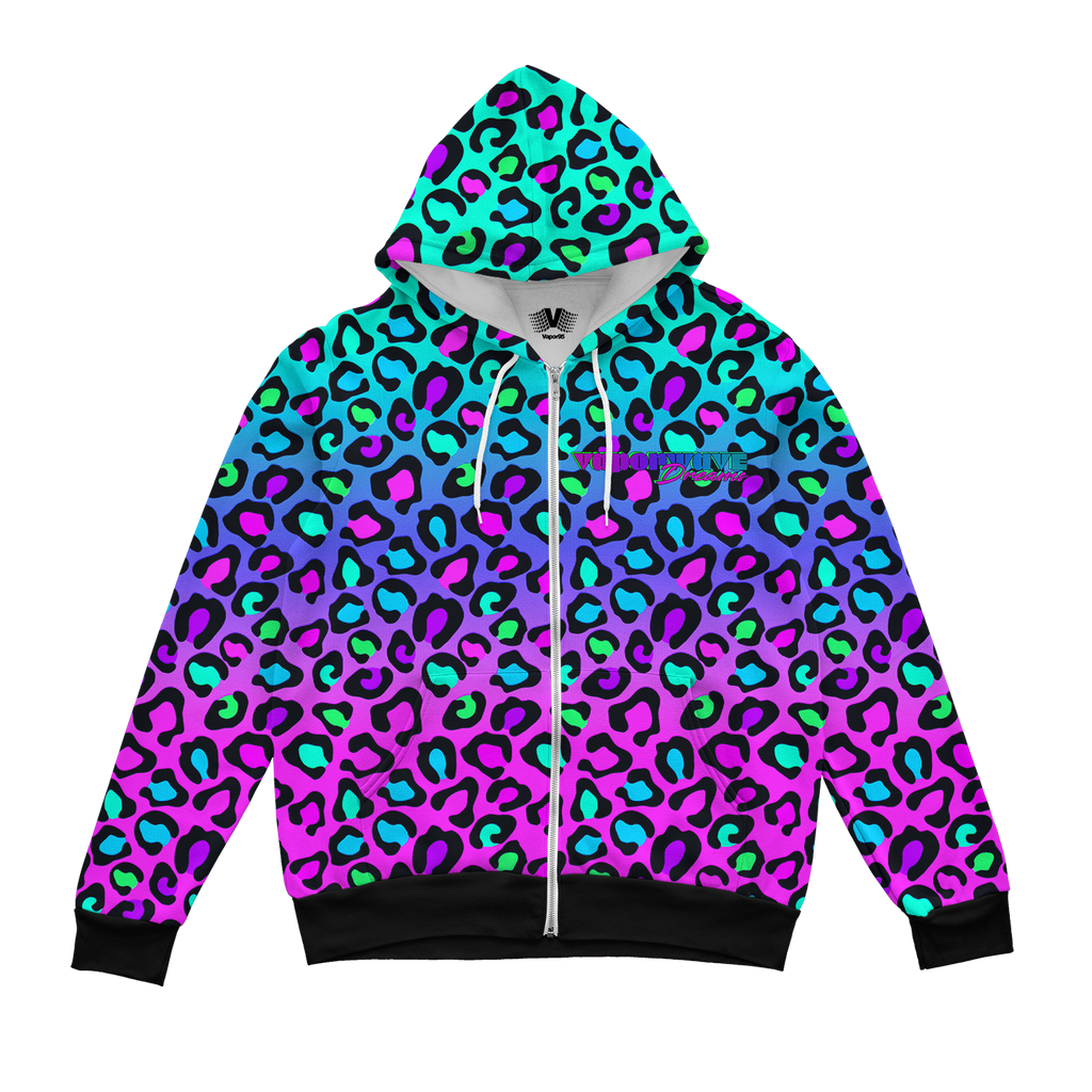 Vaporwave Dreams Zip Up Hoodie