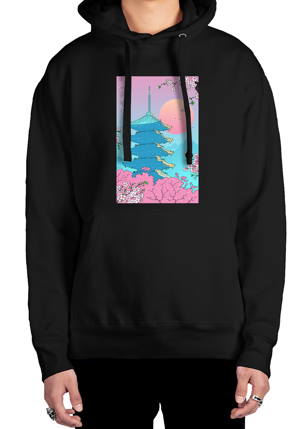Vaporwave Pagoda Hoodie