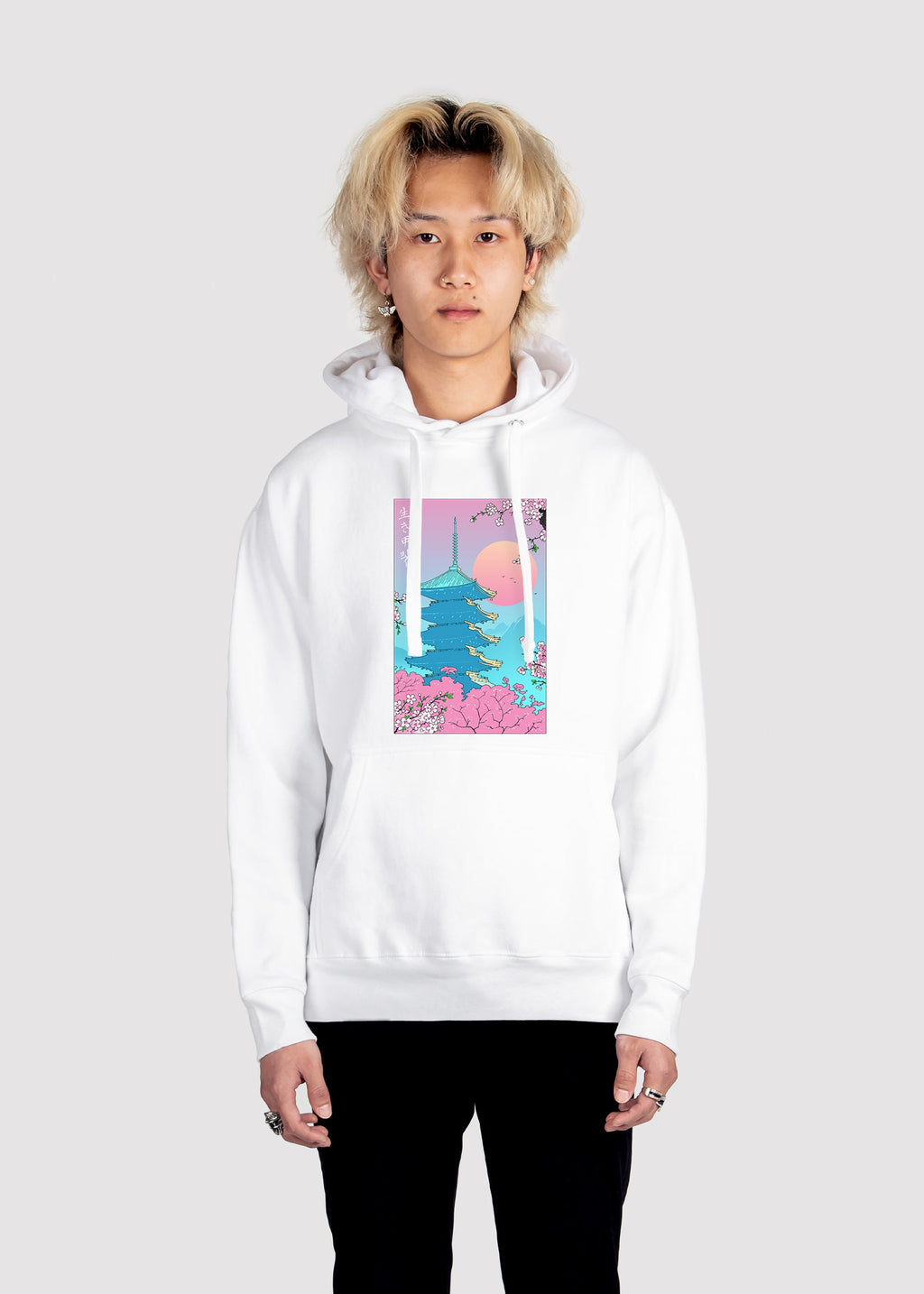 Vaporwave Pagoda Hoodie