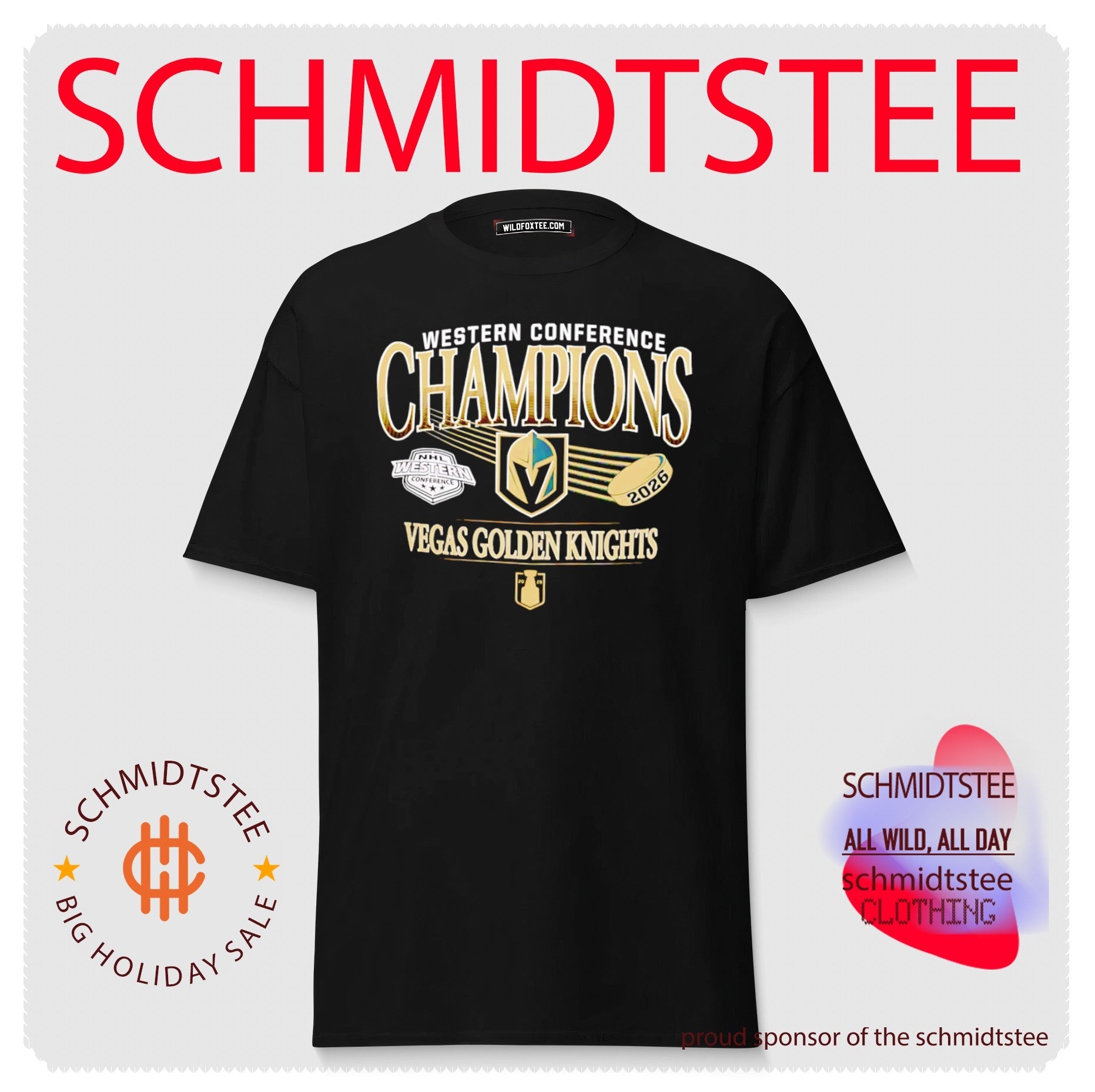 Vegas Golden Knights 2026 Western Conference Champs logo shirt