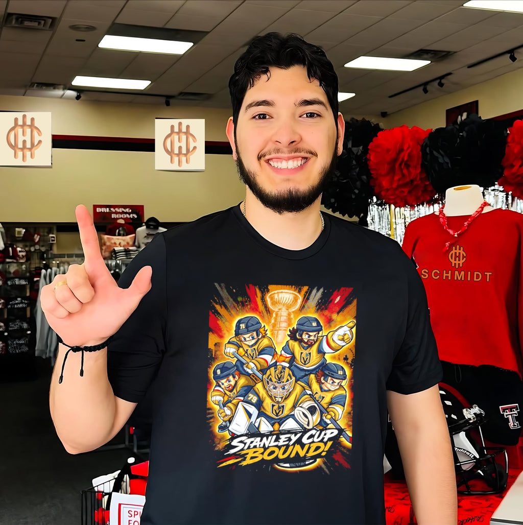 Vegas Golden Knights Stanley Cup Bound 2026 caricature shirt