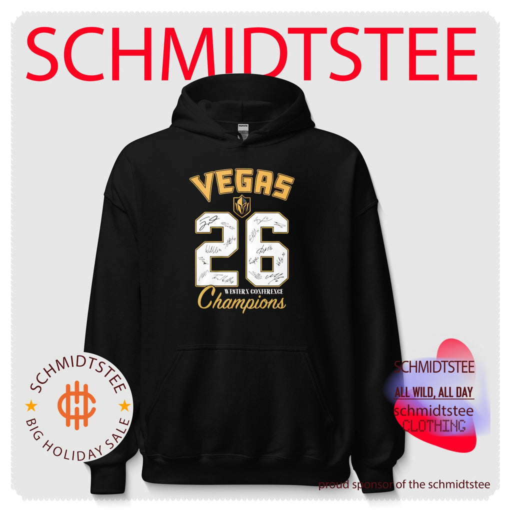Vegas Golden Knights Western Conference Champions 26 signatures shirt