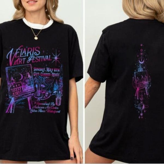 Velaris Art Festival Shirt, Acotar Night Court T-shirt, Throne Of Glass Tee, Crescent City Fan, Merch Velaris Bookish