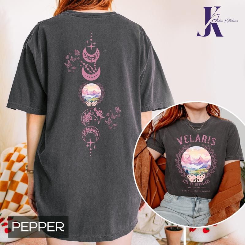 Velaris City of Starlight ACOTAR Shirt, The Night Court Shirt, Bookish Gift, Court of Thorns and Roses Shirt | SJM Merch Crewneck Top