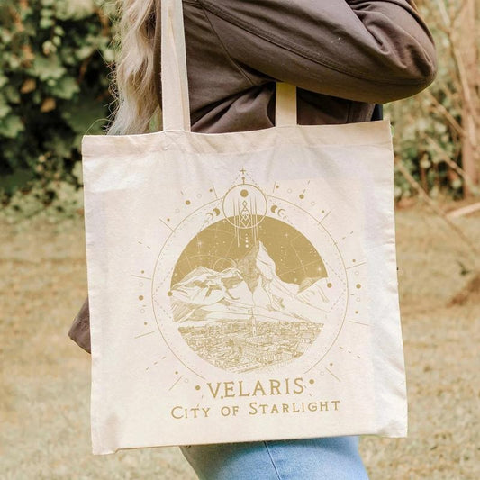 Velaris Starlight Tote Bag, Velaris City Of Starlight, Sjm Merch Velaris Bag, Velaris Night Court Bag