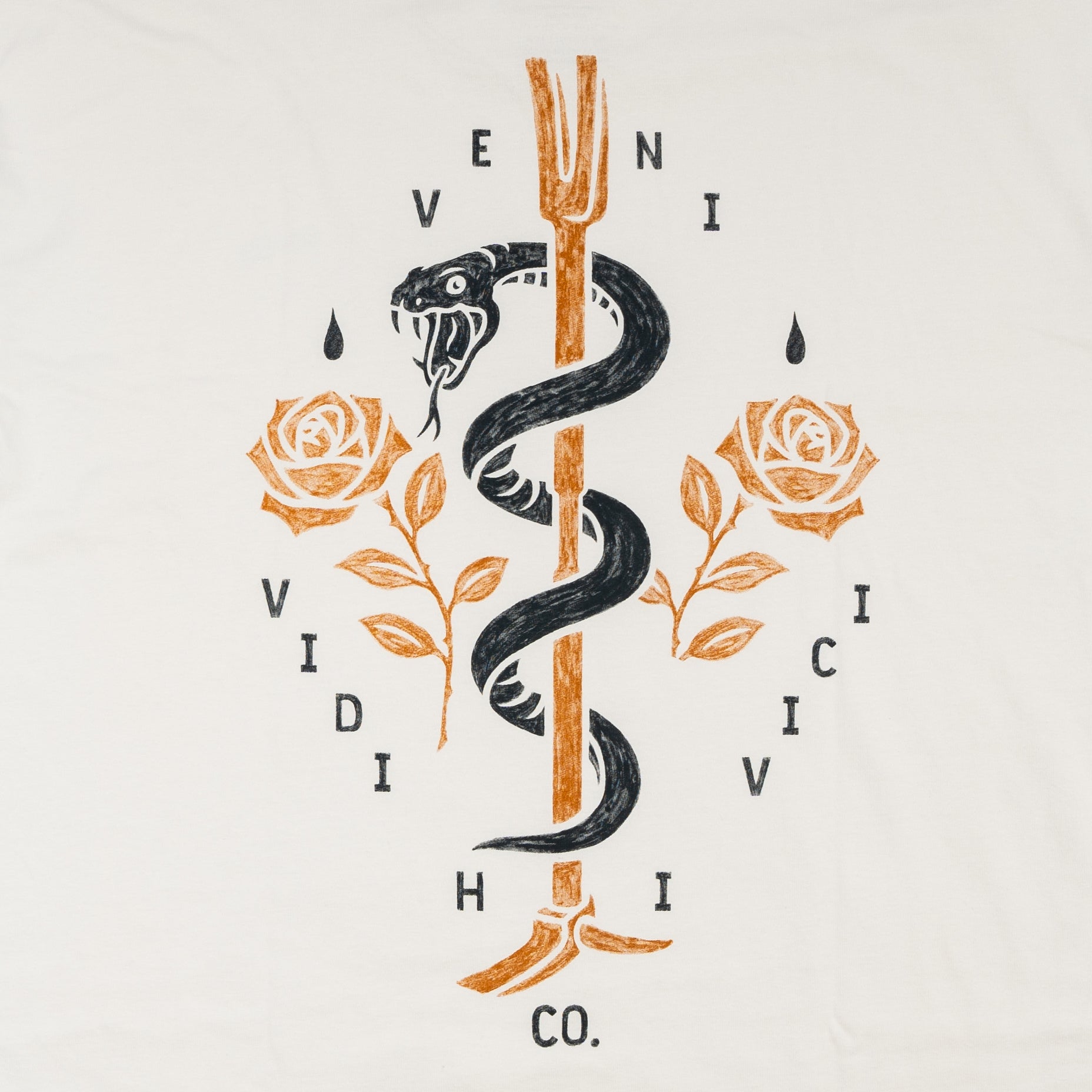 Veni-Vidi-Vici - White Heavyweight Tee Hoodie, Sweatshirt | CoreVibeTees.com (Image 3)