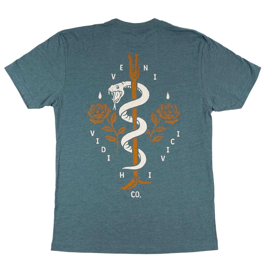 Veni-Vidi-Vici - Indigo Tee Hoodie, Sweatshirt | CoreVibeTees.com (Image 1)