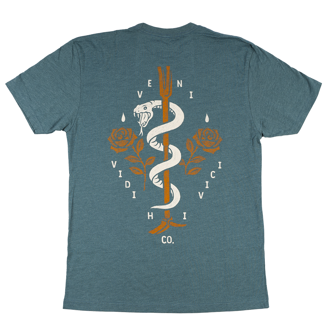 Veni-Vidi-Vici - Indigo Tee Hoodie, Sweatshirt | CoreVibeTees.com (Image 1)