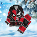 Deadpool And Venom Christmas Pajama Set