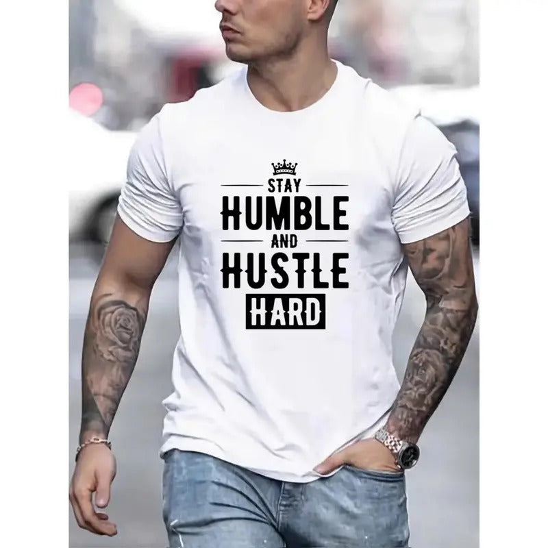 Vibrant Pattern Crew Neck Tee - Stylish Men's Round Neck Short Sleeve T-Shirt - Comfy Regular Fit Casual Top for Spring Summer Holiday Leisure Vacation - Fashionable Gift Idea for Him Made in USA