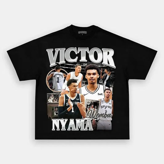 Victor Wembanyama TEE - VINTAGE TEE - SPORT TEE - GRAPHIC MEN'S T-SHIRT SWEATSHIRT HOODIE - GIFT FOR FAN