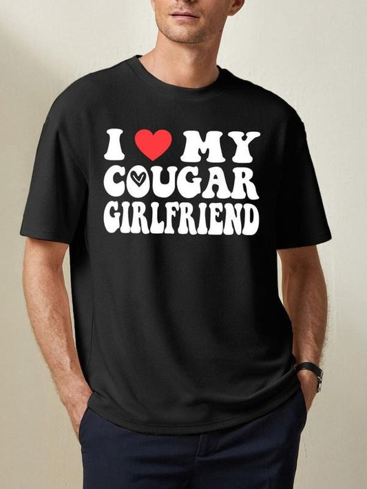 Victoria Maxwell, I Love My Cougar Girlfriend Shirt, Heart My Cougar Girlfriend, Funny Girlfriend shirt, I Love Cougar shirt, Gift for Boyfriend.